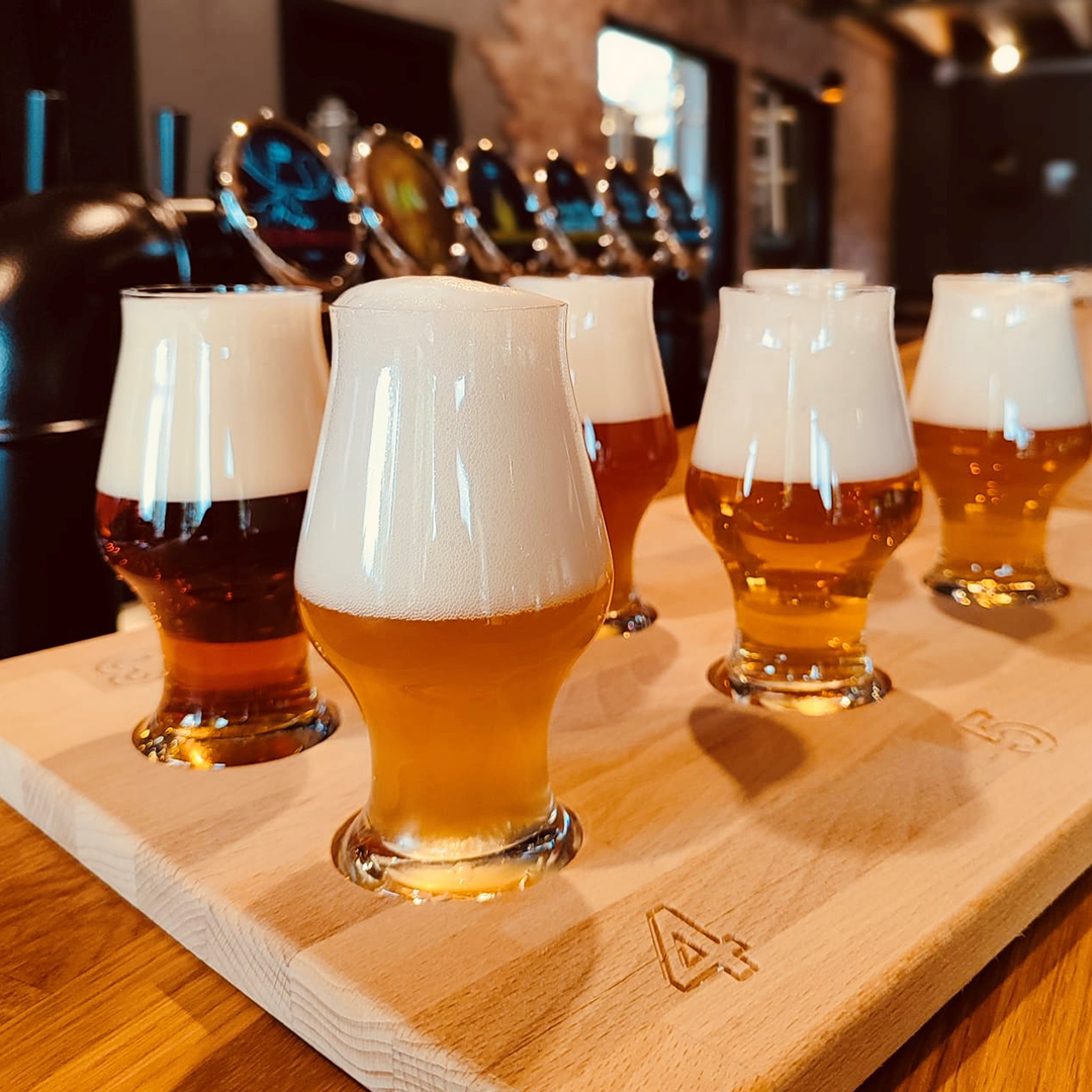 Taste-Flight der Brauerei Hopfenrebell Bad Staffelstein