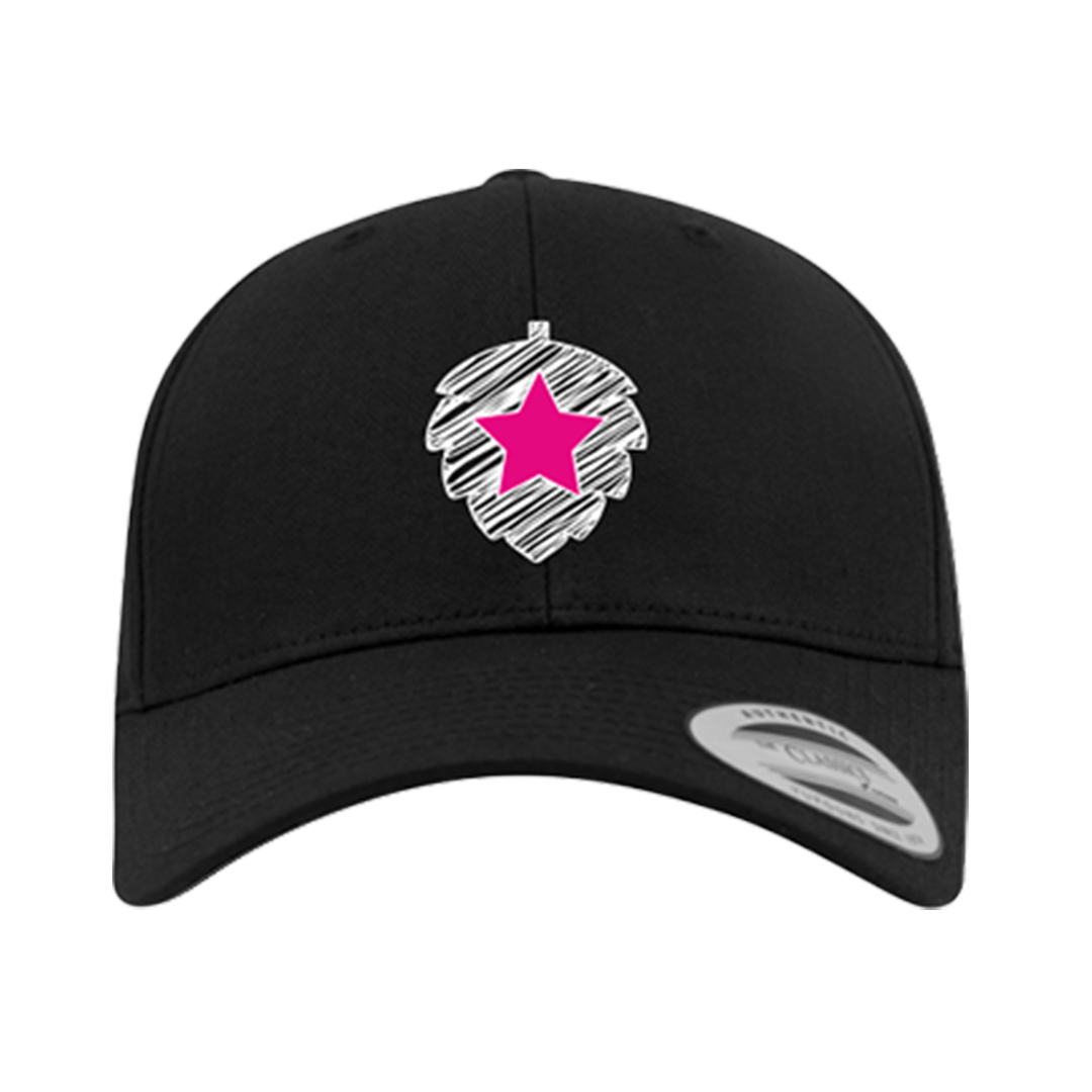 Hopfenrebell Curved Cap Hopfendolde Pink
