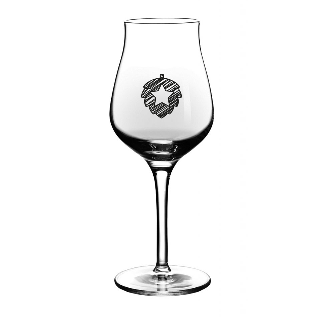 Hopfenrebell Sommelierglas mit Dolde